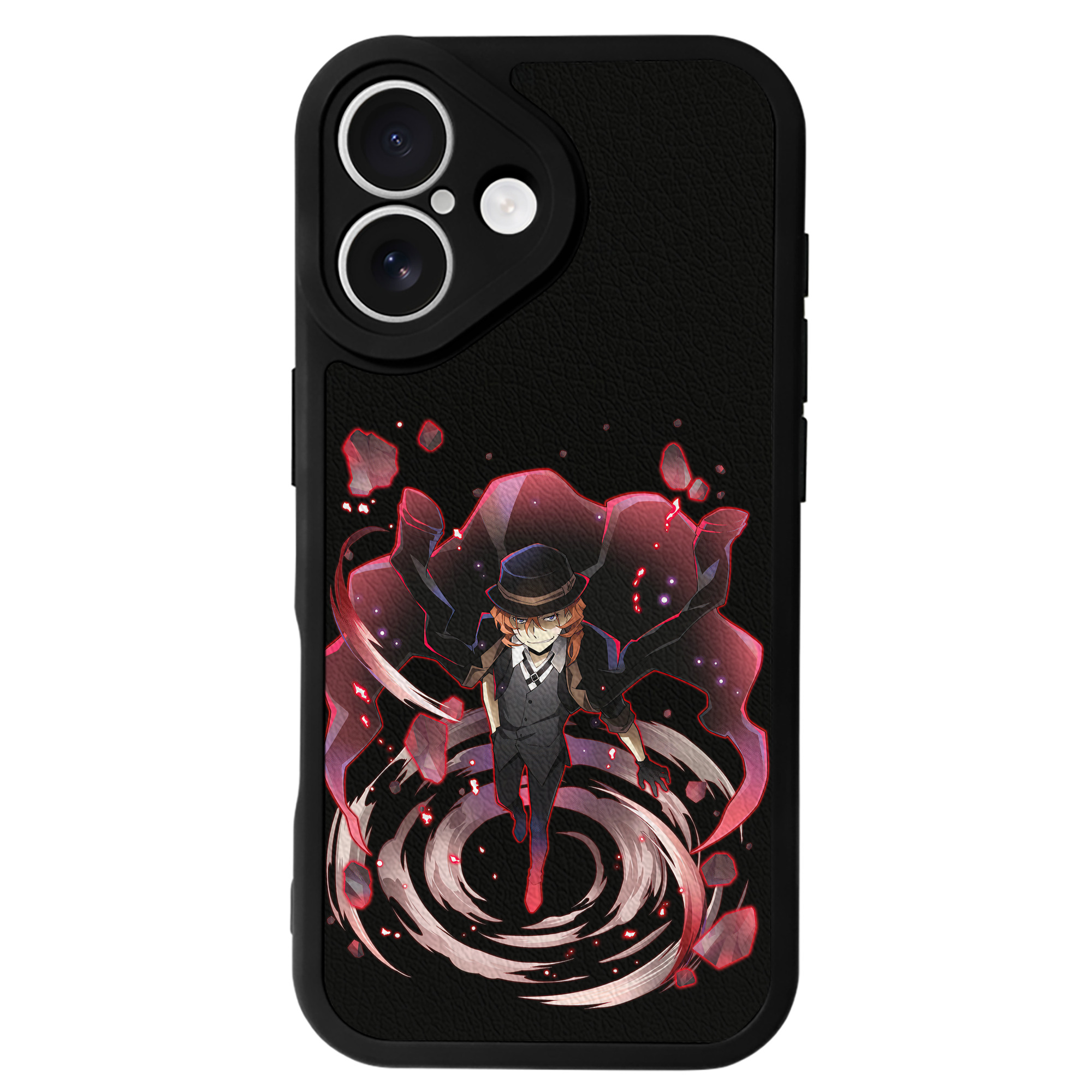（画像用） 文豪ストレイドッグス Bungo Stray Dogs 【iPhone 16シリーズ対応】シリコンスマホケース（レザー調） 材質：シリコン